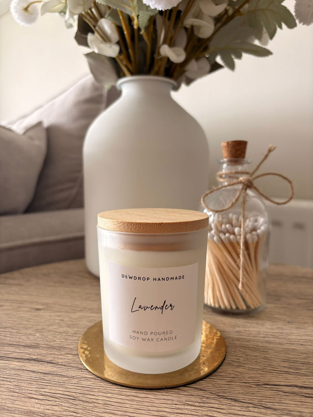 Lavender Soy Wax Candle | Handmade Natural Candle Gift UK