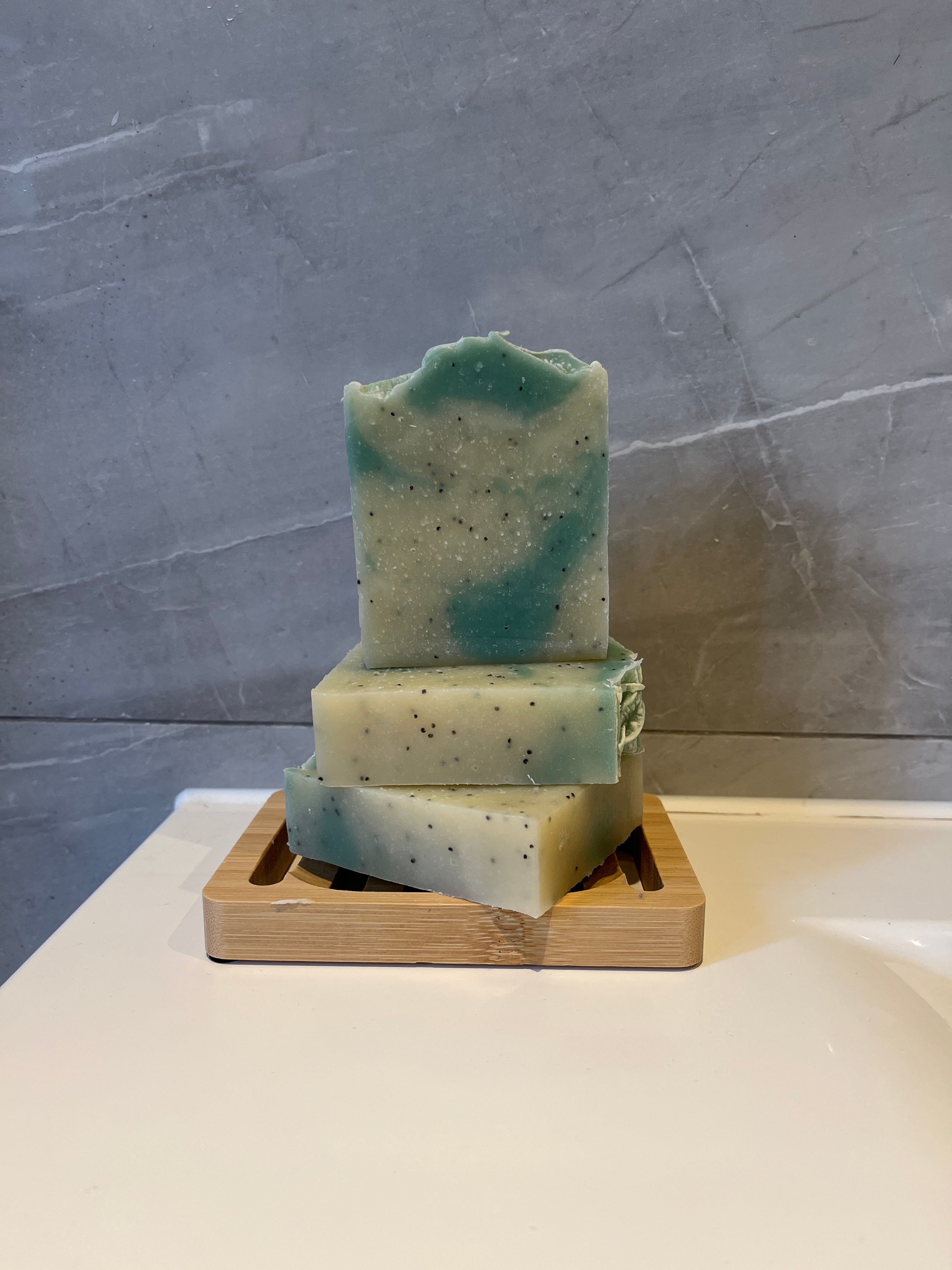 Peppermint & Poppy Seed Artisan Soap
