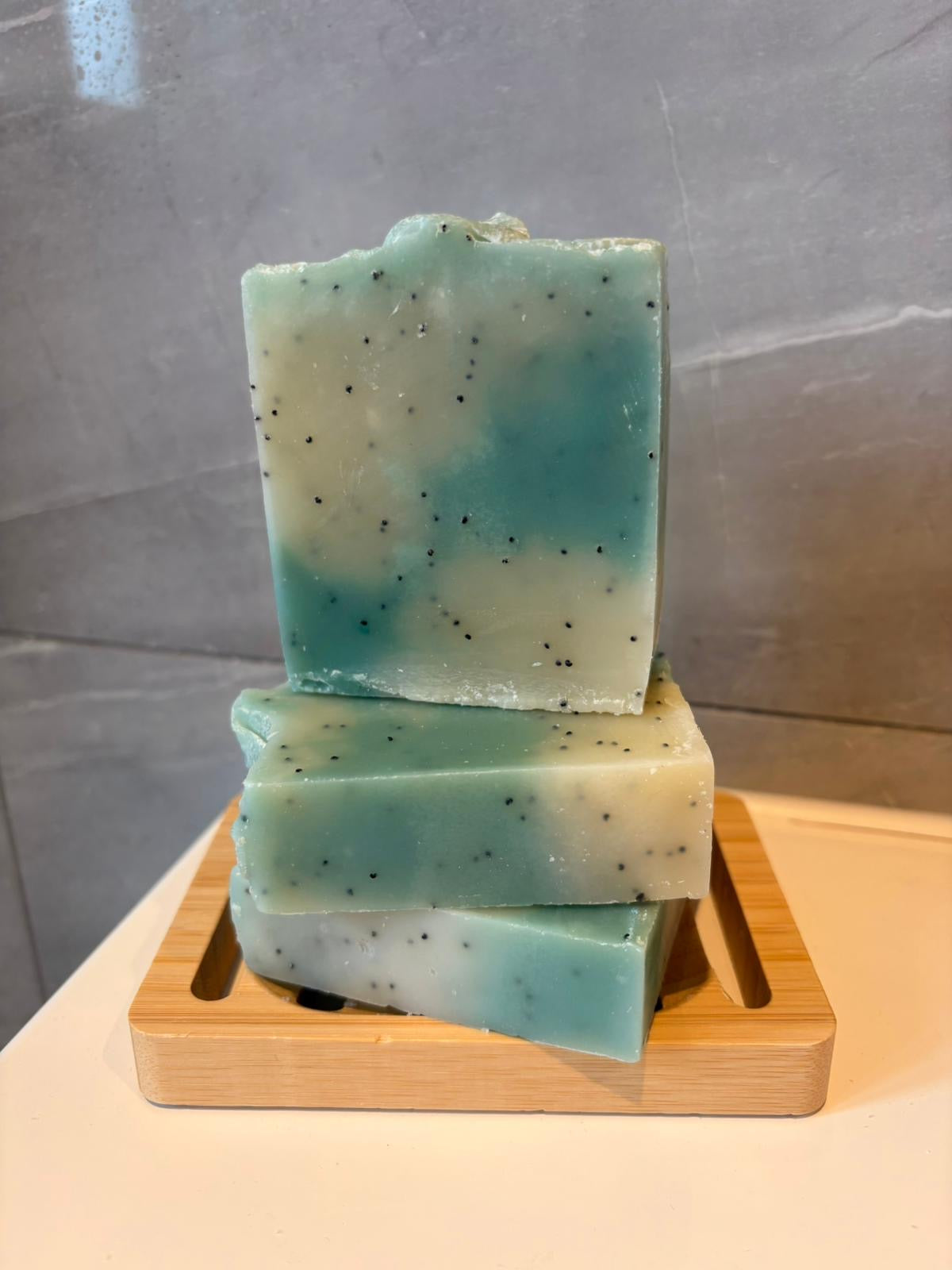 Peppermint & Poppy Seed Artisan Soap