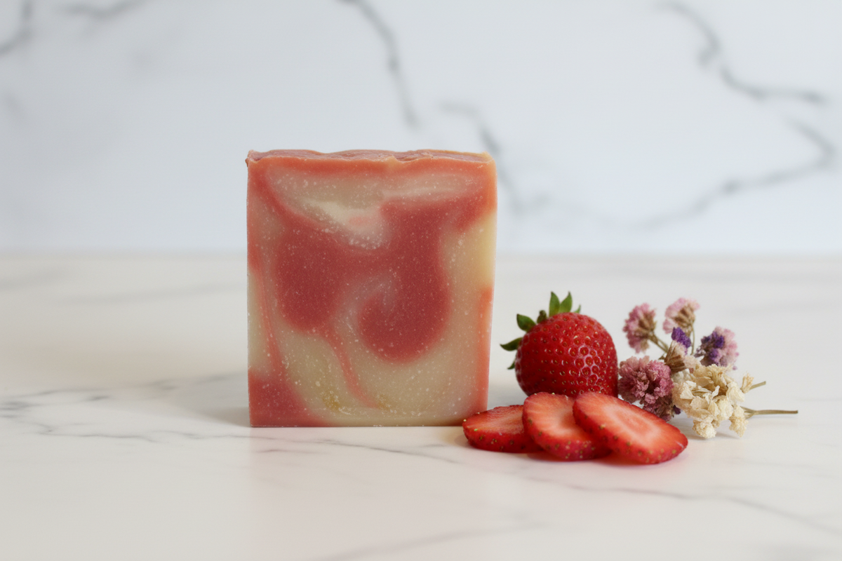 Strawberries & Cream Artisan Soap