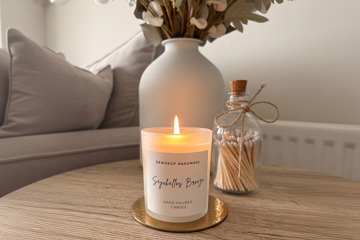 Seychelles Breeze Soy Wax Candle | Tropical Handmade Candle UK