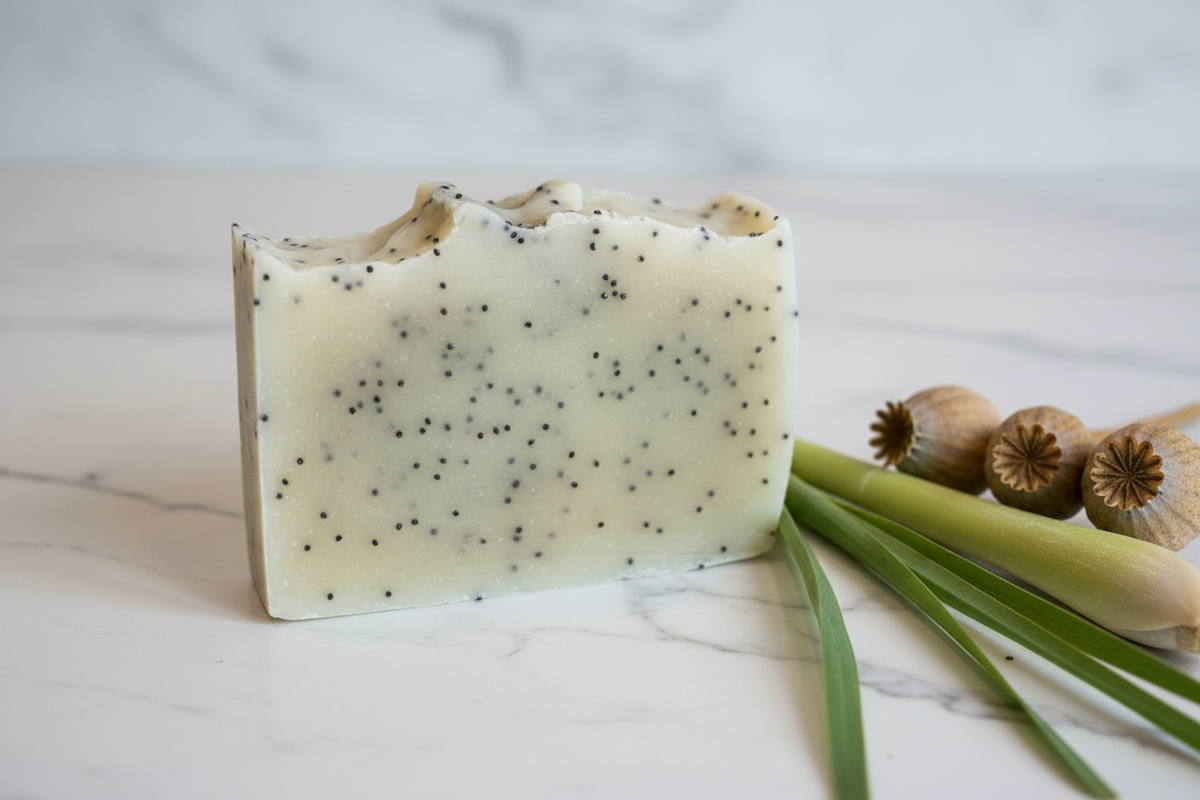 Lemongrass & Poppy Seed Artisan Soap