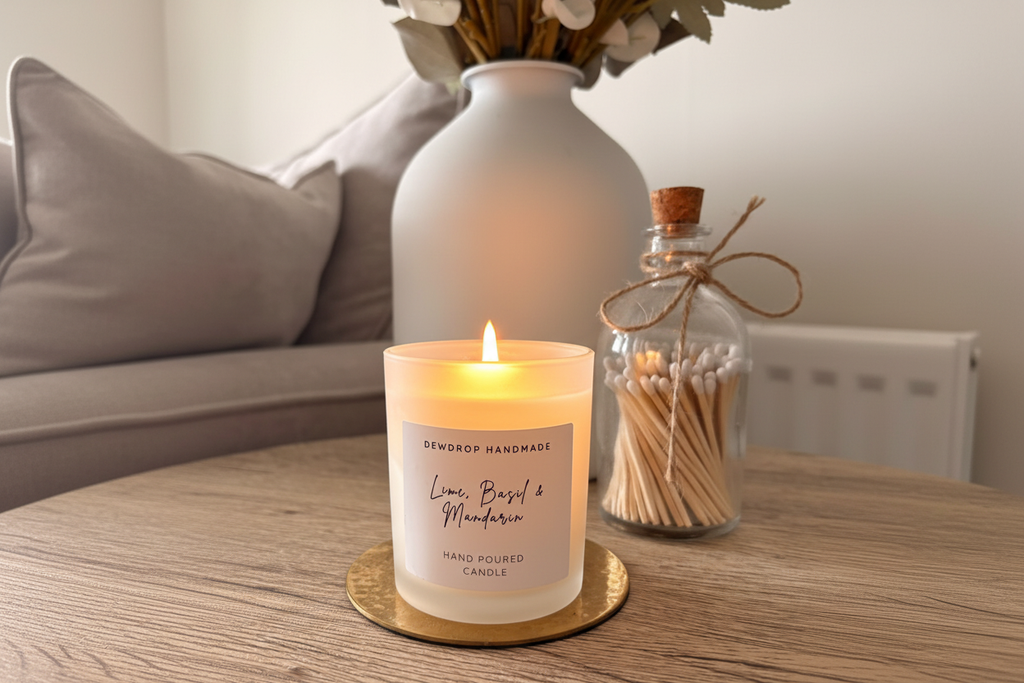 Lime, Basil & Mandarin Soy Wax Candle