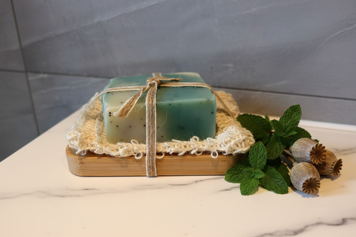 Peppermint & Poppy Seed Artisan Soap Gift Set